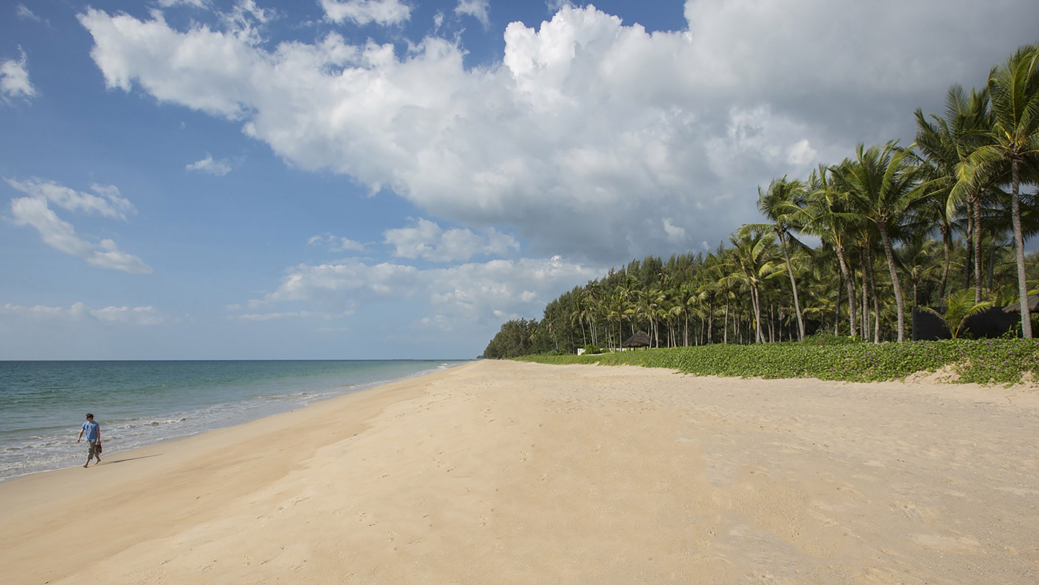 Beach at Shanti Villa, a luxury 6 bedroom beach front villa located in Jivana private estate, Phang Nga, Thailand