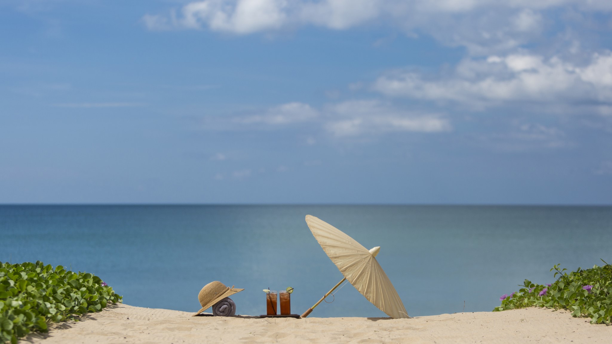 Beach at Shanti Villa, a luxury 6 bedroom beach front villa located in Jivana private estate, Phang Nga, Thailand