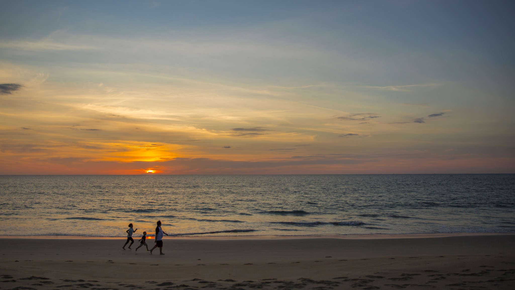 Beach at Shanti Villa, a luxury 6 bedroom beach front villa located in Jivana private estate, Phang Nga, Thailand