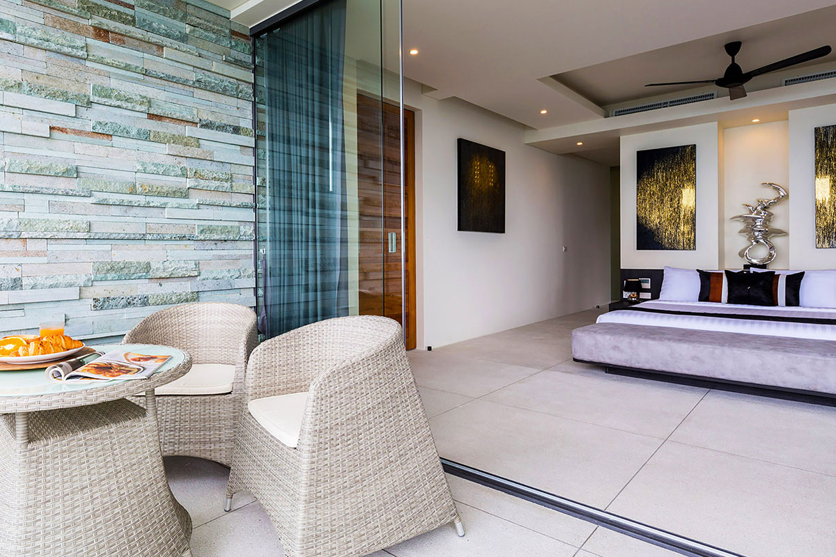 Lime Villa 3. A luxury and private 5 bedroom modern villa located in the hills of Koh Samui, Thailand with ocean view